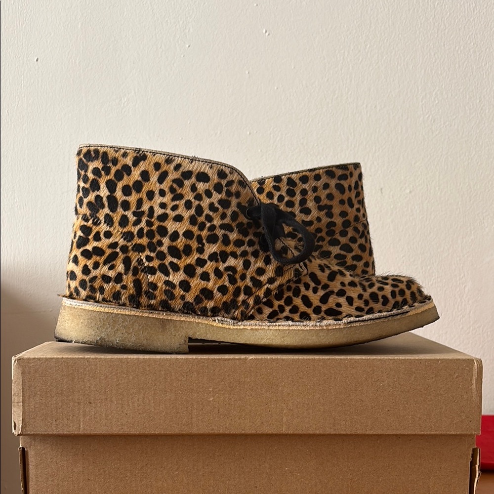 Leopard Print Ankle Boots by CLARKS
